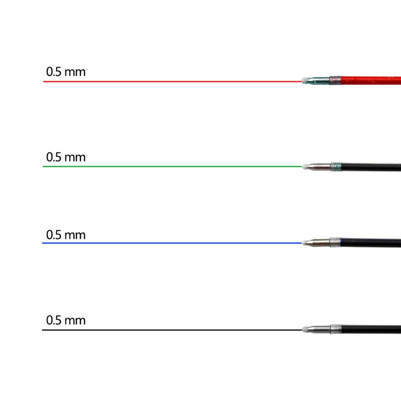 DunBong Ballpoint Pen Refills 0.5 mm Ink Pen Replace Refills 10-Pack Contain Color of Black, Blue, red, Green (10 pcs) - Image 5